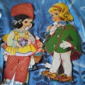 Big lot of vintage paper dolls with paper clothes and accessories