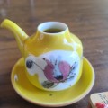 Oriental lot - includes miniature Arita teapot set, hand painted egg shell and more.