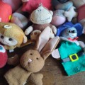 Massive lot of small stuffed animals/toys - includes 2 squishmallows
