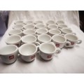 Set of 23 Illy espresso cups - bid per cup to take the lot