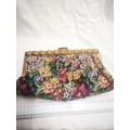 Lovely vintage Tapestry clutch bag