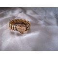 Gorgeous vintage 1940's LA Mode gold filled sweetheart bracelet on R1 auction!