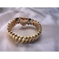 Gorgeous vintage 1940's LA Mode gold filled sweetheart bracelet on R1 auction!