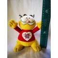 A loveable Garfield plush toy on offer - copyright paws
