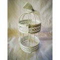 A gorgeous white bird cage "ornament"