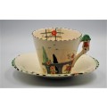 Burleigh Art Deco Cup and Saucer