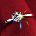 Stunning & Elegant!!! Solitaire 0.98 Carat Cr.Sim Diamond Ring