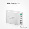 BlitzWolf® BW-S7 QC3.0 40W Smart 5-Ports High Speed Desktop USB Charger Adapter (Qualcomm Certified)
