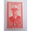 4 MINT PREVIOUSLY HINGED NORTHERN RHODESIA AND SWAZILAND AND ONE USED PREVIOUSLY HINGED
