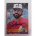 SIGNED BASEBALL CARD- JEFF REARDON- RED SOX