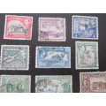 GEORGE VI 1938, JAMAICA, CYPRUS AND GIBRALTAR USED PREVIOUSLY HINGED