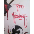 #1ST  ISSUE OF SPAWN/ COMIC  KILLS EVERYONE! SIGNED BY  FAMOUS CARTOONIST TODD MCFARLANE