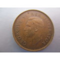 LOVELY KING GEORGE 1/4 PENNY FARTHING  1943   (18R)