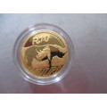 BOXED - PROOF BLACK RHINO GOLD 24CT COIN R10 - FROM SA MINT - REDUCED TO SELL