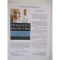 AUTOGRAPHED / SIGNED HENRY HEIMLICH INVENTOR OF THE HEIMLICH`S MANEUVERS