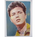 AUTOGRAPHED/SIGNED  SIR CLIFF RICHARD POST CARD