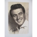 SIGNED AUTOGRAPHED ROCK HUDSON POST CARD - NOTE BOTH CARDS SIGNED DIFFERENTLY