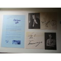AUTOGRAPHED CLASSIC SOUTH AFRICAN SINGING GROUP THE SOFT SHOES!!!