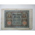 GERMANY - HUNDERT MARK - 1920 - BANK NOTE