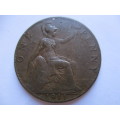 GREAT BRITAIN LOVELY 1911 ONE PENNY