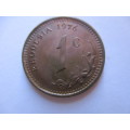 RHODESIA  1c  1976 UNCIRCULATED COIN