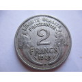 FRANCE -  1 FRANC 1945 AND 2 FRANC 1948