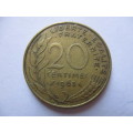 FRANCE 20 CENTIMES - 1963 COIN