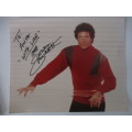 AUTOGRAPHED SIGNED - SIR TOM JONES AND  FREE PHOTO BOTH A4 SIZE
