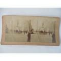 VICTORIAN - STEREOSCOPE CARD - COLUMNA DE NELSON SIR JHON GRAY 1891
