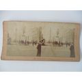 VICTORIAN - STEREOSCOPE CARD - COLUMNA DE NELSON SIR JHON GRAY 1891