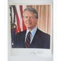 PRINTED AUTOGRAPHS JIMMY CARTER - BOTH A4  X2