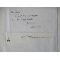 AUTOGRAPHED SIGNED - LETTER AND SIGNATURE - FIELD MARSHAL SIR JOHN CHAPPLE