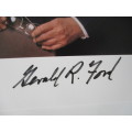 AUTOGRAPHED / SIGNED - PRESIDENT GERALD FORD U.S.A . A4 SIZE