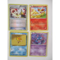 POKEMON 4 CARDS ONE FOIL CARD
