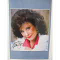 PRINTED AUTOGRAPH  - COUNTRY SINGER LORETTA LYN POSTCARD SIZE AND CARD
