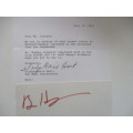 AUTOGRAPHED / SIGNED - BARNARD  HUGHES - SISTER ACT