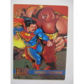 DC VERSUS  MARVEL TRADING CARD   - SUPERMAN / JUGGERNAUT