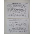AUTOGRAPHED / SIGNED - PETER CELLIER -  AND 2 HAND WRITTEN LETTERS