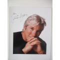 TWO PRINTED AUTOGRAPHS RICHARD GERE -