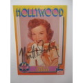 AUTOGRAPHED / SIGNED COLLECTORS CARD - NANETTE FABRAY 1920`S ACTRESS