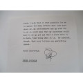 PRINTED AUTOGRAPH AND MINI LETTER - PETER O TOOLE BIT SMALLER THAN POSTCARD