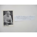 AUTOGRAPHED / SIGNED - BILL MACY THE GOLDEN GIRLS  AND LETTER