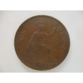GREAT BRITAIN  1962 ONE PENNY - GREAT DETAIL
