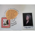 AUTOGRAPHED / SIGNED - MARGARET ATWOOD AUTHOR AND NOTE