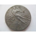 ITALY  - 20 CENTESIMI 1919 WORLD COIN FLYING NUDE VICTORY IN FLIGHT