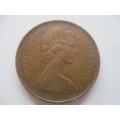 GREAT BRITAIN  - 2 NEW PENCE 1971  COIN   (A)
