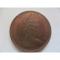 GREAT BRITAIN  - 2 NEW PENCE  1971 COIN   (B)