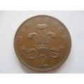 GREAT BRITAIN  2  NEW PENCE COIN   (E)
