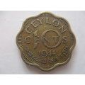CEYLON  - 10c COIN 1944
