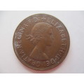 GREAT BRITAIN 1 PENNY  1963 AU CONDITION